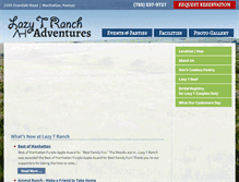Tablet Screenshot of lazytranchadventures.com